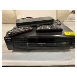 SONY CDP-CE525 W/ REMOTE, REMOTES, POWER STRIP