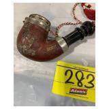 ANTIQUE WOLF THEMED PIPE