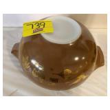 PYREX BROWN AMERICANA MIXING BOWL