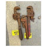 3 PIPE WRENCHES