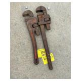 2 PIPE WRENCHES