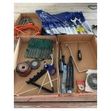 SCREWDRIVERS, PUNCH SET, EXTENSION CORD, PARTIAL