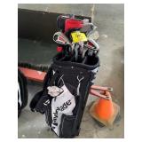 GOLF BAG FULL OF CLUBS OF ALL KINDS