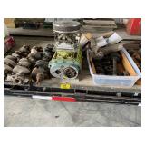 GREEN PAINTED ENGINE, CRANK SHAFTS, RATIO GEARS &
