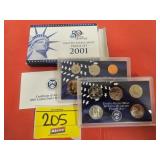 2001-S US MINT PROOF SET IN ORIGINAL GOVERNMENT