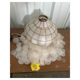 VINTAGE CAPIZ SHELL LIGHT FIXTURE