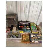 HEATER, MOLE TRAP, NIGHT VISION GOGGLES, SOIL