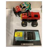2 RC CARS, DIECAST MUSTANG