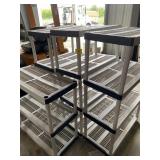 4 PLASTIC SHELVES