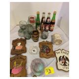 WOODEN NOVELTY TAVERN SIGNS, BARWARE BOTTLES, STL