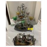 SILVERPLATE OF ALL KINDS, BARWARE PITCHER &