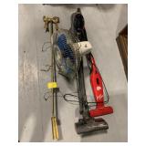ROCKET VACUUM, DIRT DEVIL STICK VACUUM, FAN,