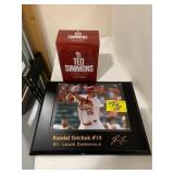 TED SIMMONS STATUE, RANDAL GRICHUK PICTURE PLAQUE
