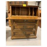 DROP-FRONT WOODEN SECRETARY