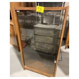 MAGNAVOX STEREO IN GLASS-DOOR CABINET