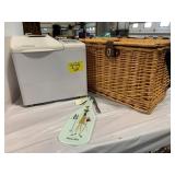 BREAD MAKER, BASKET, WINE GIRL GLASS SPOON REST