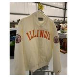SZ XL VINTAGE CHIEF ILLINI PUFFY JACKET