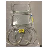 PYREX PIE PLATES & CASSEROLES