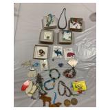 STERLING? MACYS NECKLACE, COSTUME JEWELRY OF ALL