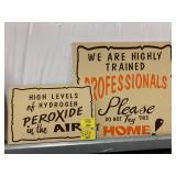 PEROXIDE & PROFESSIONAL WARNING PRESSED BOARD