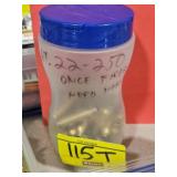 (1) CONTAINER OF 22-250 BRASS CASINGS