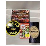 4 NOVELTY METAL SIGNS OF ALL BRANDS