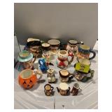GROUP OF TOBY JUGS OF ALL KINDS - SOME MARKED BUT