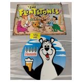 HAMMS & FLINTSTONES NOVELTY METAL SIGNS