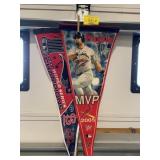 2 STL CARDINALS PENNANTS