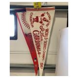 2 STL CARDINALS PENNANTS