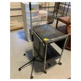 METAL ROLLING BAR CART, ROLLING STAND BASE