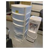 COSTWAY WATER COOLER BASE, PLASTIC ORGANIZER