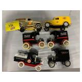 GROUP OF DIECAST ADVERTISING TRUCK BANKS OF ALL