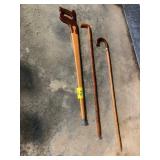 3 WOOD CANES
