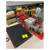 BINDER, LIGHTBULBS OF ALL KINDS, Dï¿½COR TINS, ETC