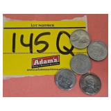 (5) STEEL PENNIES