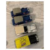 4 PLASTIC & METAL CARS