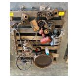 PRYBARS, SIFTING TRAYS, INDUSTRIAL FLY WHEEL,