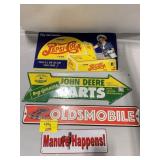 4 NOVELTY METAL SIGNS OF ALL BRANDS