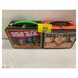 2 METAL LUNCHBOXES W/ NO THERMOS