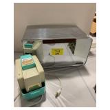 CHROME BREAD BOX, ICE CRUSHER