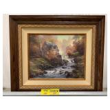 FRAMED THOMAS KINKADE CANVAS PRINT