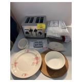CUISINART TOASTER, RAMEKINS, FLOWER PLATE, VACUUM