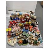 LARGE GROUP OF NOVELTY S&P SHAKERS OF ALL KINDS