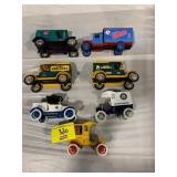 GROUP OF DIECAST ADVERTISING TRUCK BANKS OF ALL