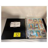 BINDER W/ 153 1960S BASEBALL CARDS