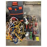 RATCHET STRAPS, ROPING, HAND TOOLS OF ALL KINDS,