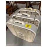 3 BOX FANS