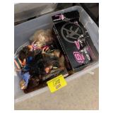 TOTE OF BRATZ & TOY DOLLS OF ALL KINDS, SHOWBOX