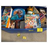 HEAVY TOTE FULL OF VHS TAPES, KIDS TOYS OF ALL